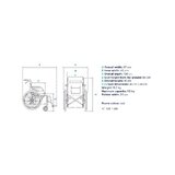 Silla de ruedas ligera con estructura de aluminio - Sólo 13,7 kg - Plegable
