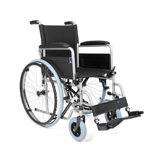 Silla de ruedas plegable con estructura de acero