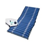 Colchón antiescaras con compresor y parte extraíble para heces y orina.