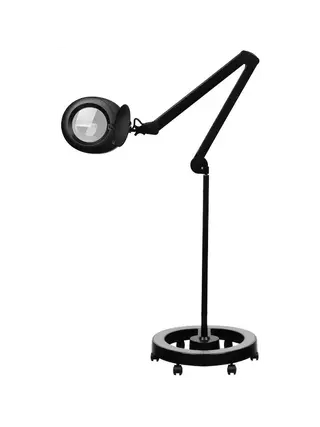 Lámpara de aumento en negro Elegante 6025 60 LED con soporte