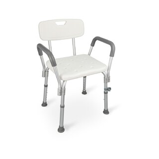 Silla de ducha con respaldo y reposabrazos