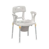 Asiento de ducha e inodoro con cubo