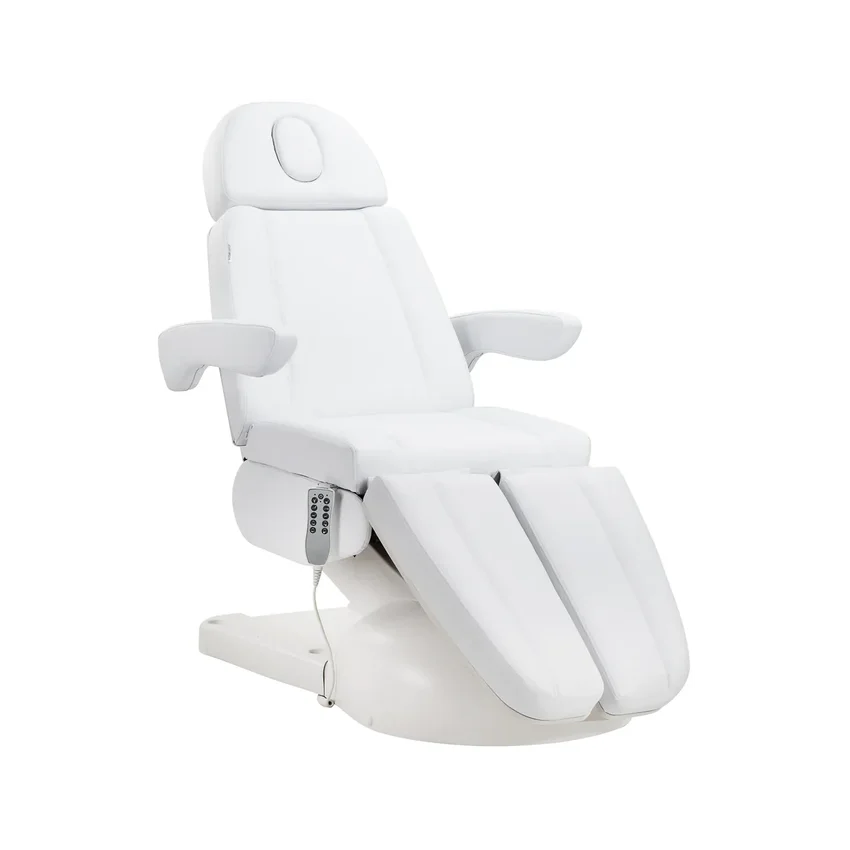 Sillón eléctrico Azzurro Lux para tratamientos estéticos 5 motores blanco