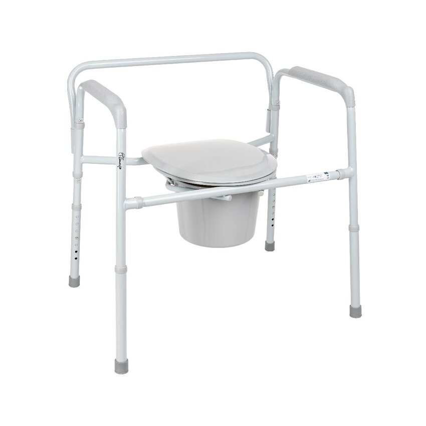 Asiento de inodoro móvil plegable 3 en 1 - MAXIMUS