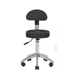Sillón de tratamiento SILLON Lux 273B + taburete 304, negro