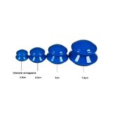 Copas de silicona para ventosaterapia, paquete de 4