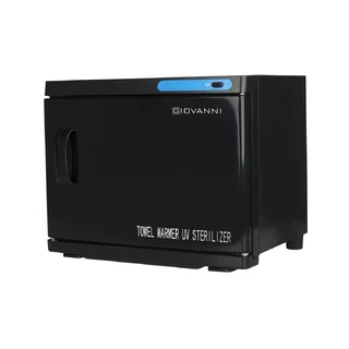 Calentador de toallas con esterilizador UV 23 litros Negro