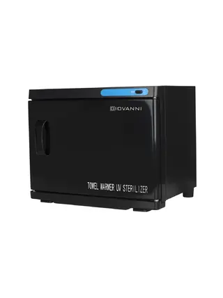 Calentador de toallas con esterilizador UV 23 litros Negro