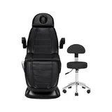 Sillón de tratamiento SILLON Lux 273B + taburete 304, negro
