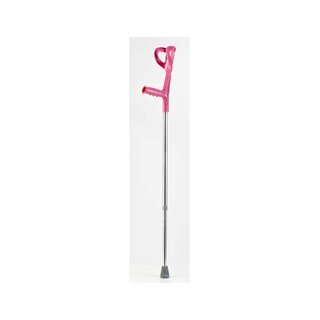 Muleta de antebrazo ligera - rosa plateada