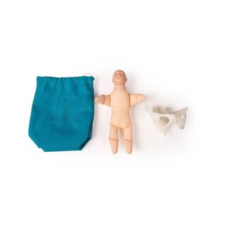 Mini pelvis con muñeca de parto