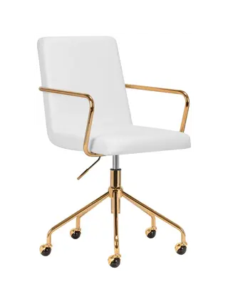 Sillón QS-OF211G dorado gris claro