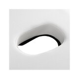 Camilla de masaje plegable Balance Lux de madera, 3 secciones, 190x70 cm, blanca.