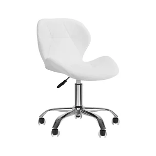 Silla de trabajo con respaldo blanco