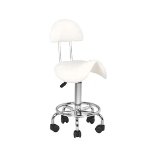Silla de montar blanca 6001 con respaldo