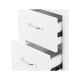 Mesa de manicura 324 con aspiradora de cassette blanca