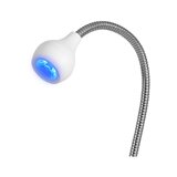 Serpiente de luz LED UV para escritorio, color blanco.