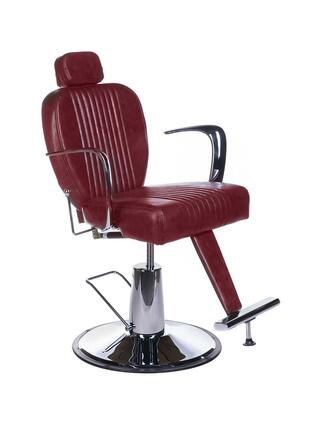 Silla de barbero roja OLAF Retro BH-3273