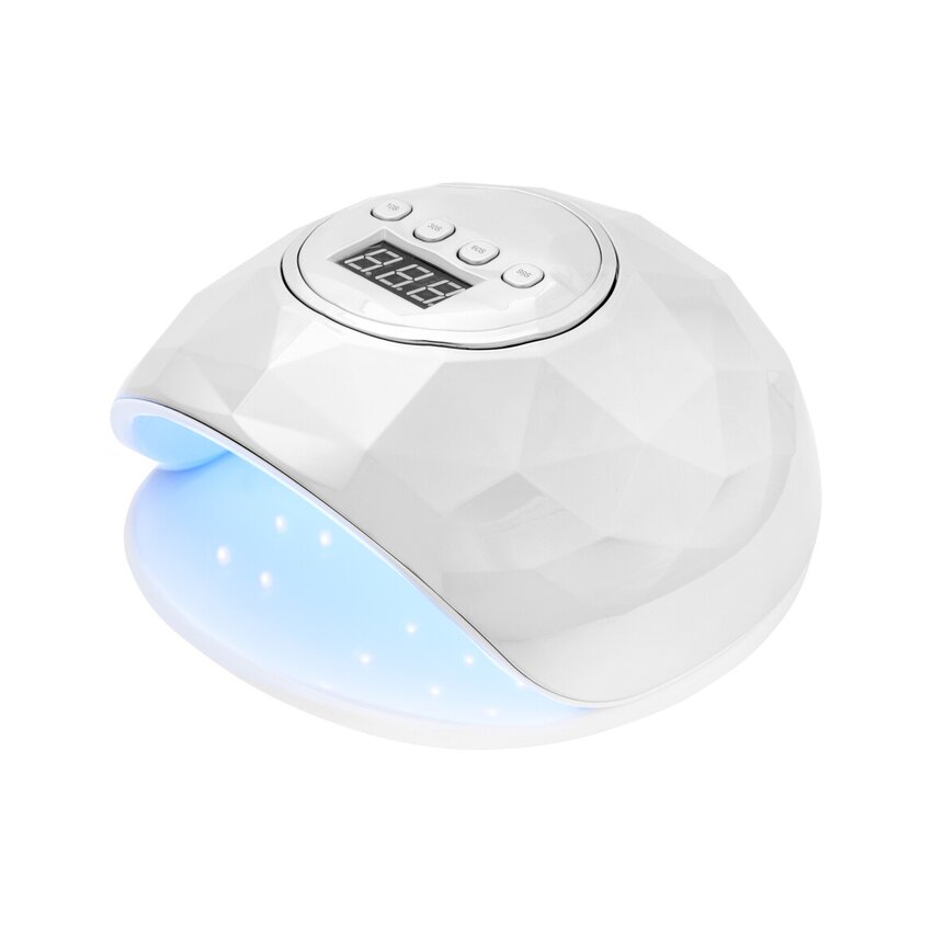 Lámpara LED UV brillante de 86 W, color blanco/plata perlado