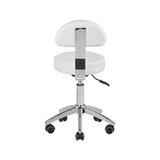 Taburete cosmético para pedicura Basic 304P blanco