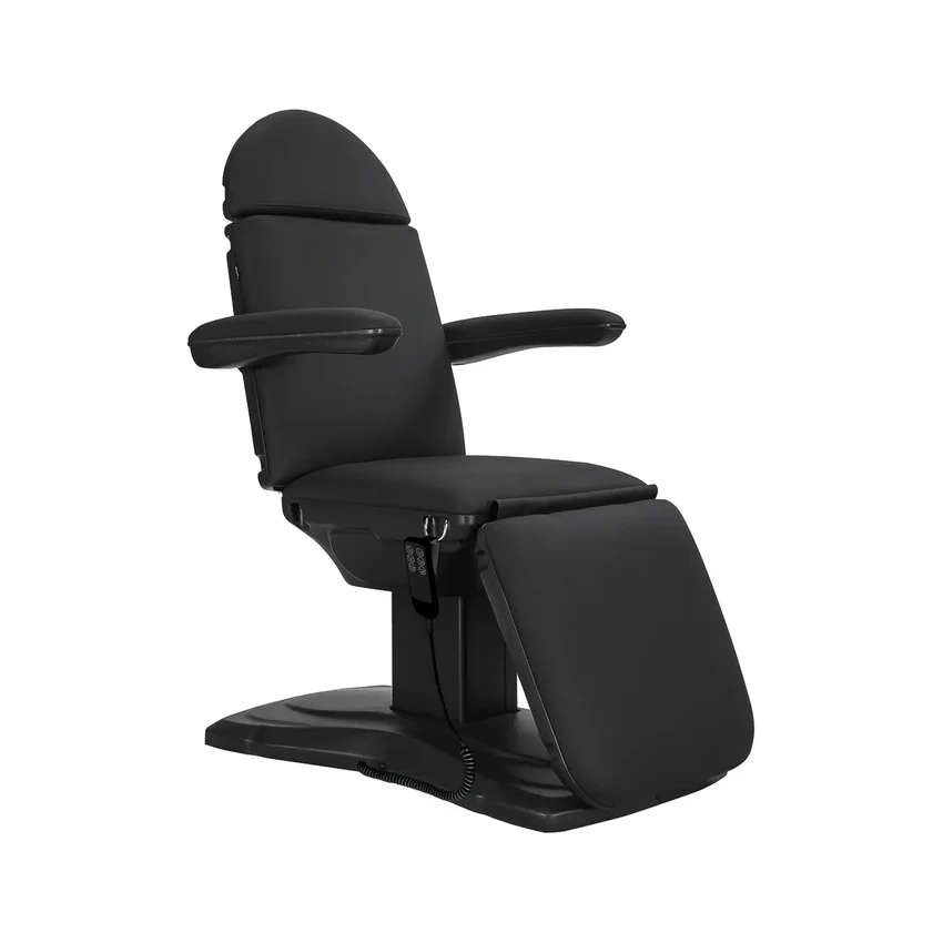 Sillón de tratamiento con elevación de columna eléctrica Eclipse 3 negro