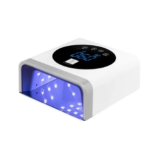 Lámpara UV LED uñas OCHO NAILS X22 72W inalámbrica blanca con base de espejo