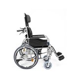 Silla de ruedas reclinable en aluminio