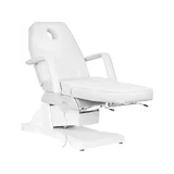 Sillón de belleza eléctrico con acolchado suave, color blanco, con 1 motor