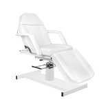 Sillón de estética hidráulico A-210D con función de balanceo, color blanco.