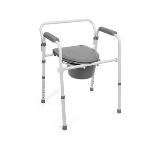 Asiento de inodoro plegable con liberación rápida