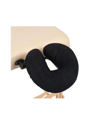 Funda de reposacabezas de tela de rizo - negra