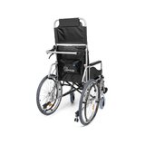 Silla de ruedas reclinable en aluminio