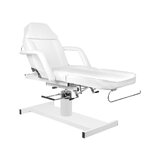 Sillón de estética hidráulico A-210D con función de balanceo, color blanco.