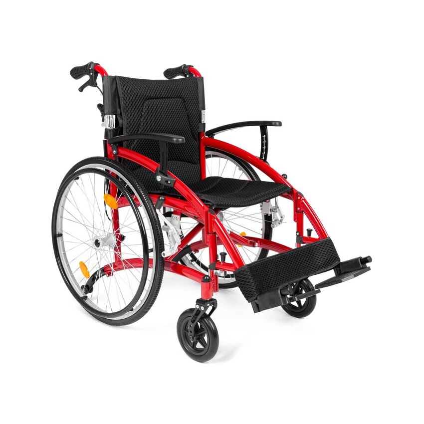 Silla de ruedas ligera con estructura de aluminio - Sólo 13,7 kg - Plegable