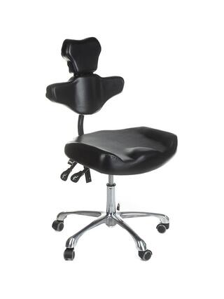 MIKA INKOO - Silla de trabajo para tatuajes con respaldo