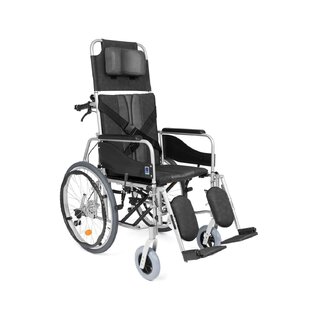 Silla de ruedas reclinable en aluminio