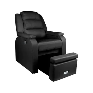 Sillón de pedicura SPA Hilton para el cuidado de los pies, color negro