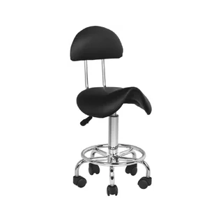 Silla de montar negra 6001 con respaldo