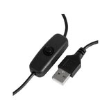 Serpiente LED UV para escritorio, color negro.
