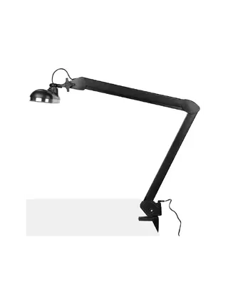 Elegante lámpara de trabajo LED 801-tl con regulador de intensidad y color de luz negra.
