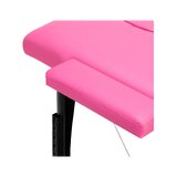 Camilla de masaje plegable Balance de madera, 2 piezas, rosa y negro.