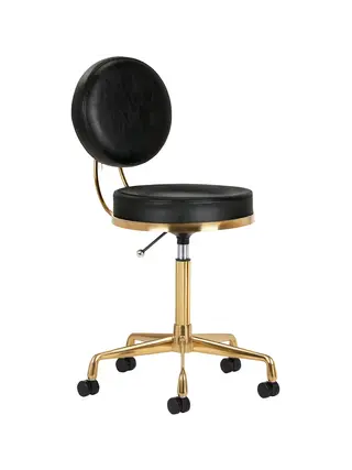 Taburete H5 – Dorado y negro