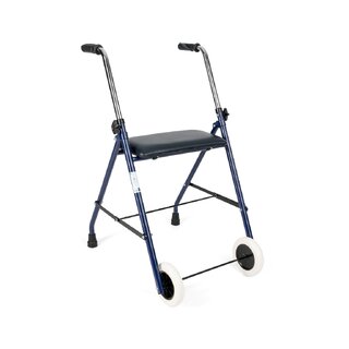 Andador de acero con 2 ruedas