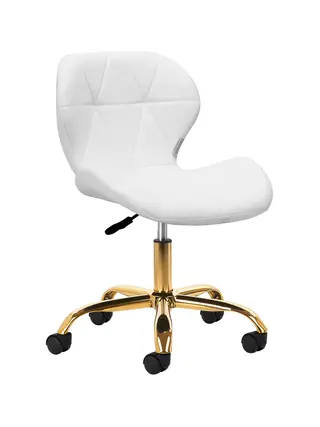 Sillón de maquillaje QS-06B - oro blanco