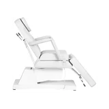 Sillón de belleza eléctrico con acolchado suave, color blanco, con 1 motor