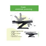 Sillón de tratamiento eléctrico - Selia PRO 4 - negro
