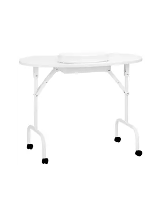 Escritorio plegable mesa de uñas 4031 blanco + bolsa
