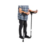 Muleta de codo con soporte de antebrazo plegable
