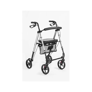 Andador de aluminio con 4 ruedas - Altura del asiento ajustable
