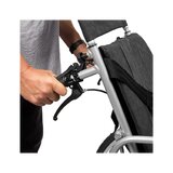Silla de ruedas reclinable en aluminio